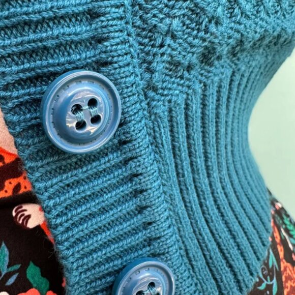 🆕️Blue Teal Cardigan - Picture 4 of 9